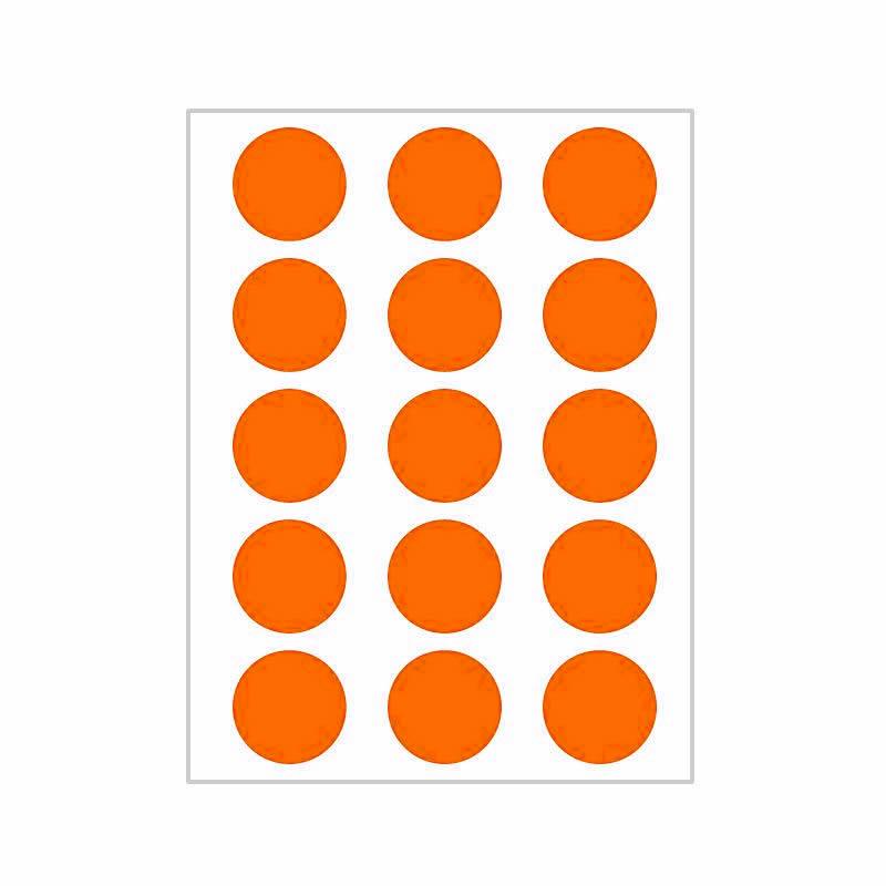 10 Colors Mixed Polka Dot Round Label Stickers: Small & Large, Red, Yellow, Blue, Green, Pink, White, Black, Orange