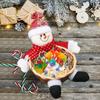 Decorazione Casa Boho 1 pz Cestino Porta Caramelle di Natale Babbo Natale Pupazzo di Neve Ciotola per Caramelle Cestino di Caramelle Navidad Decorazione per la Casa