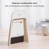 3-Piece Set PP Desktop Brush Dustpan Scraper Included Mini Broom Dustpan Set  For Pet Cleaning