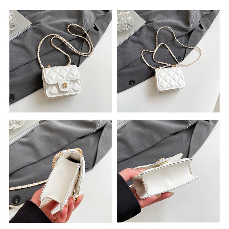 Nuovo Arrivo Mini Borsa a Catena in Ecopelle Piccola Borsa Quadrata da Donna