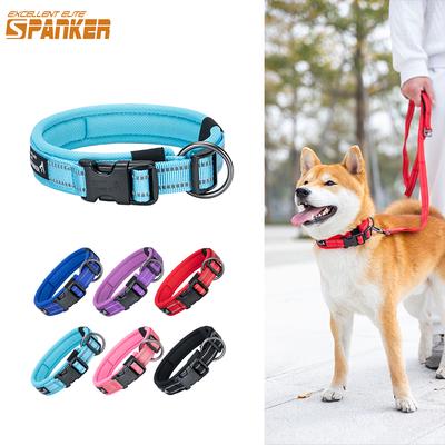 Haustierbedarf Hundehalsband Nylon Halskette Verstellbare Hundehalsbänder Reflektierend für Kleine und Mittelgroße/Große Hunde Bulldogge Beagle