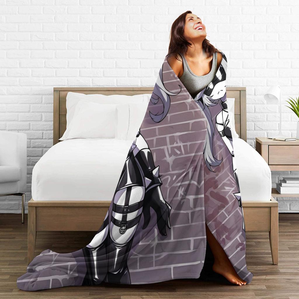 Murder Drones Knitted Blankets Flannel Super Soft Throw Blankets for Home Couch Bedspread