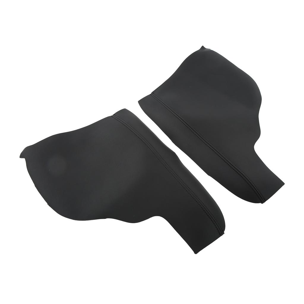 1 Pair Front Door Panel Armrest Cover Car Interior Accessories Replacement for Odyssey 2011‑2017Black