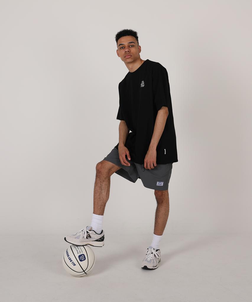 ALL DAY HOOPS Hoop S2 Logo Short Sleeve T-Shirt Black