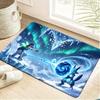 Pokemon Pikachu Tail Silhouette Print Non-slip Doormat Soft Floor Mat for Home Decor