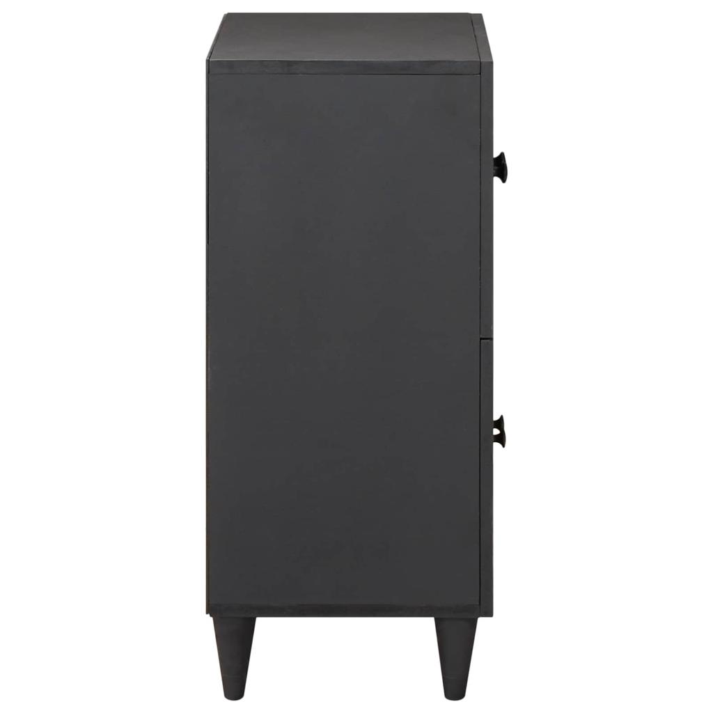 Storage Cabinet Multicolored 60 X 33.5 X 75 Cm Solid Mango Wood