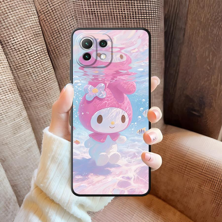 Melody Hello Kitty Case for Xiaomi Mi 10T 13 9 11T 14 Pro CC9Pro 9T 10 11 13 Lite Soft Back Phone Cover