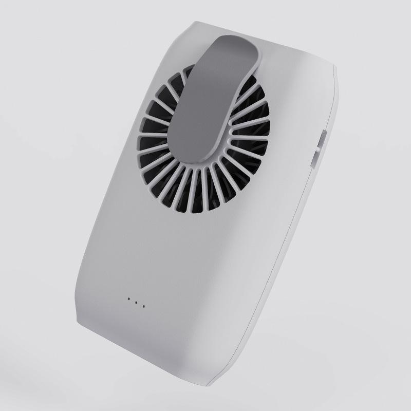 Neuer USB-ladbarer leiser Mini-Ventilator zum Umhängen an Taille & Hals, tragbar für den Außen- & Arbeitsgebrauch, mit App-Steuerung und 3 Geschwindigkeitsstufen