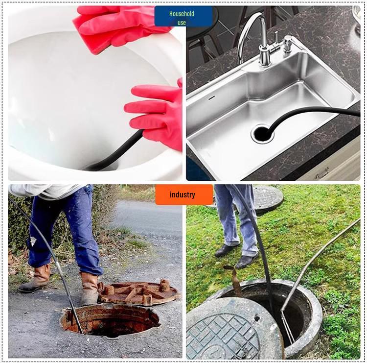 High-Pressure Sewer Jetter Kit with M22-1/4 Hose and Ground Rat Nozzle