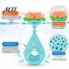 Natural Style Tank Decor Floating Lotus Betta Hide, Aquarium Shrimp Cave, Water Drop Hammock, Resting Ornament Spot & Breeding Cave for Fish