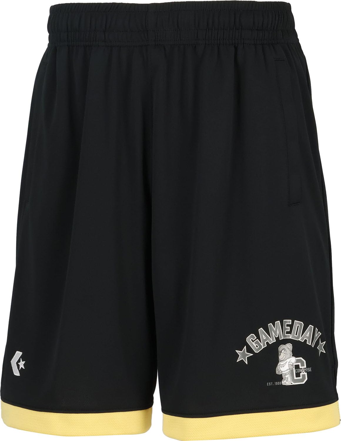 

Баскетбольные шорты тренировочные штаны CB251859 Черный x Золотой [Converse] (с карманами)