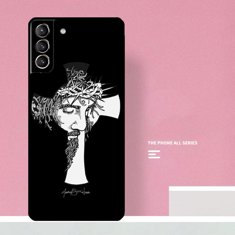 Jesus Phone Case For Samsung Galaxy S25 S26 Ultra S20 S21 S22 S23 S24 S10 Plus S25 FE Cover Coque