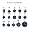 15 Piece  Multiple Digit Face Opaque Black Polyhedral Dice Set for RPG D3 D4 D5 D6 D7 D8 D10 D12 D16 D20 D24 D30 D60 D100