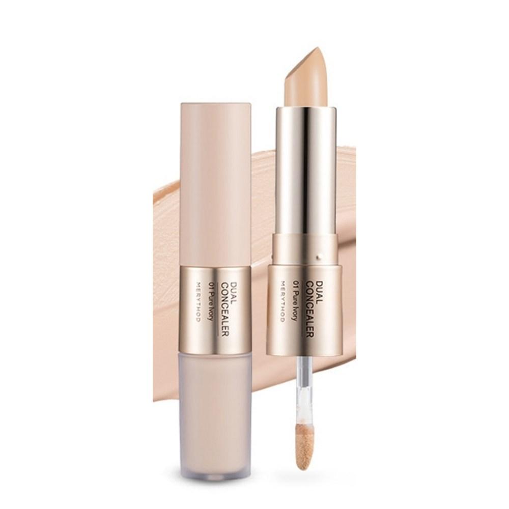 Merry Sword Dual Concealer, 01 Pure Ivory, 2 Pcs.