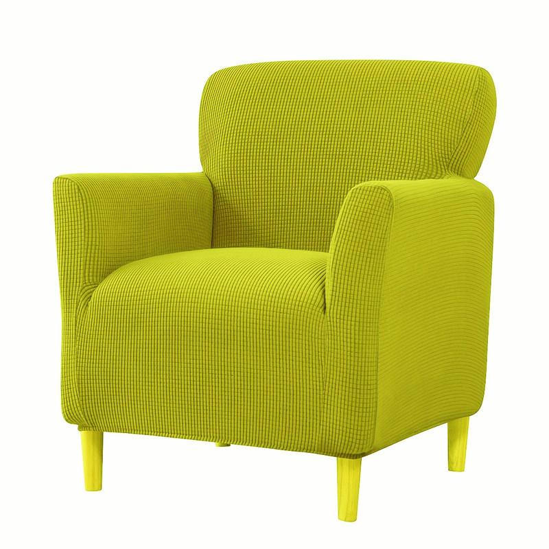 Elastic Single Sofa Cover Club Armchair Slipcover Jacquard Sofa Slipcover Tub for Study Bar Counter Hotel Living Room