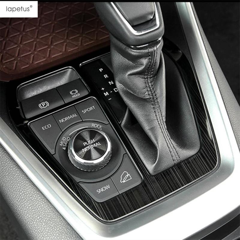 Central Control Gear Shift Panel Frame Decoration Cover Trim For TOYOTA RAV4 RAV 4 XA50  - 2024 ABS Carbon Fiber Accessories