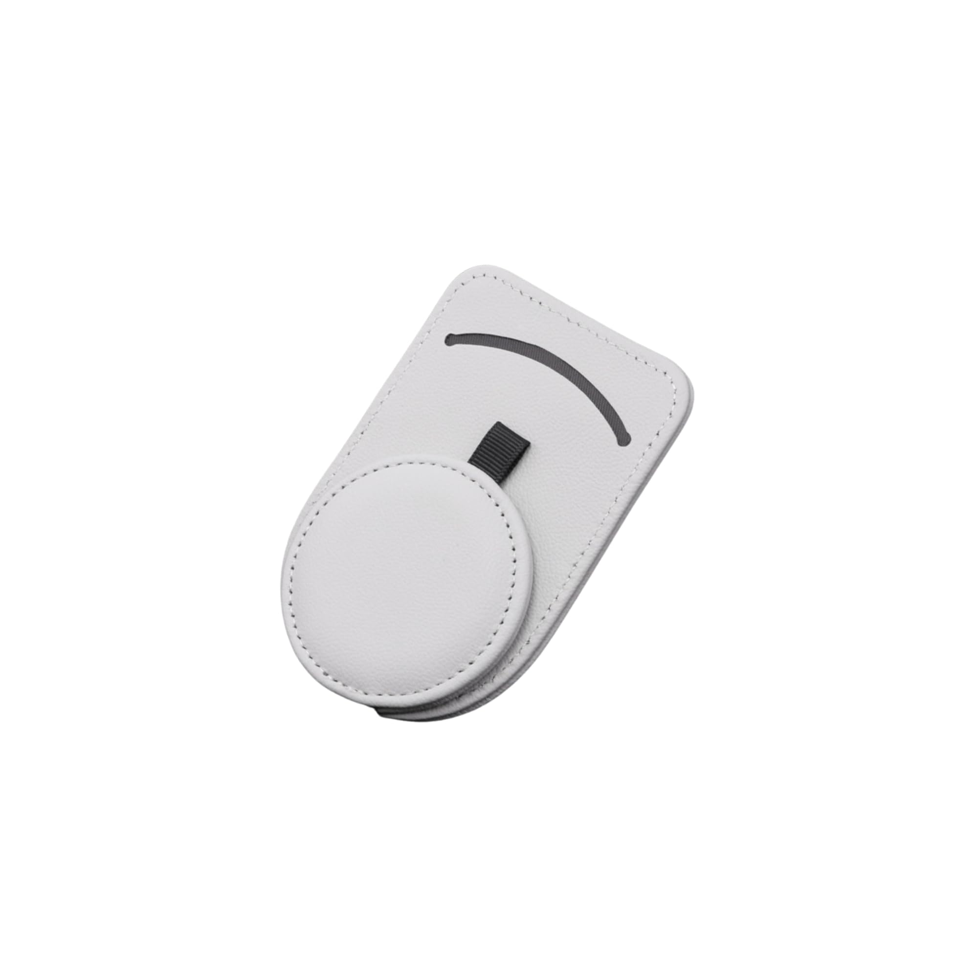 

NASSIA Car Sunglasses Clip, Attaches to Sun Visor, One-Handed Operation, Scratch-Resistant, and Holds Cards (Gray)