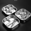 Stainless Steel Divided Lunch Box with Bowl