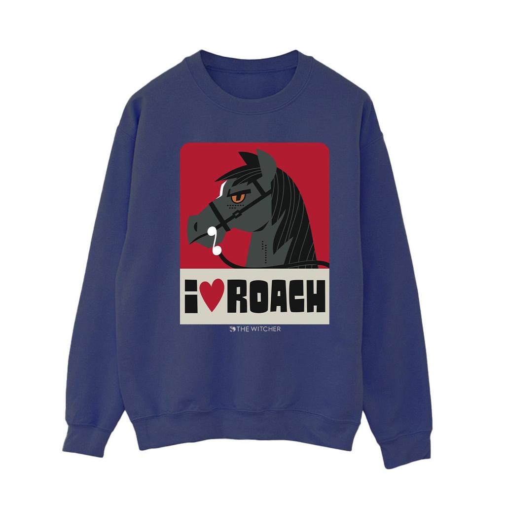 Netflix Womens/Ladies The Witcher I Heart Roach Sweatshirt