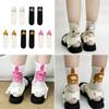 Cartoon Cat Egg Socks Soft Breathable Cute Mid Tube Cotton Socks 3D Cat Egg Balls Unique Design Trendy Funny