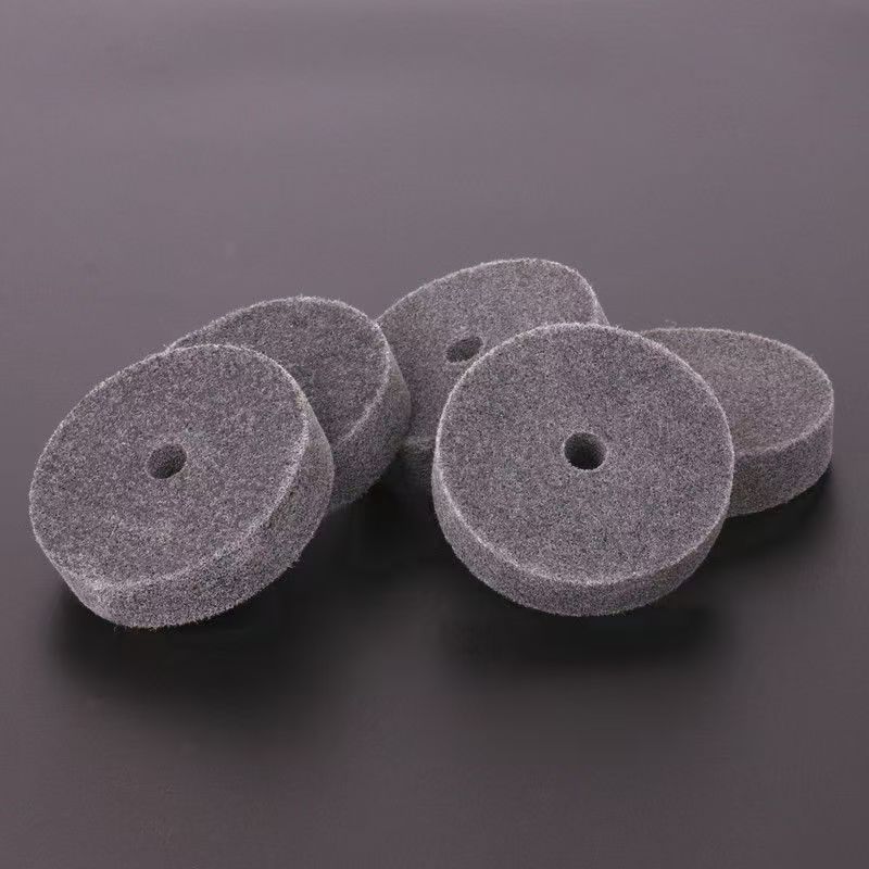 Fiber Polishing Wheel Kit, Round Head Installation Point, Compatible with Disc Sander and Bench Grinder, Suitable for Desktop Polisher