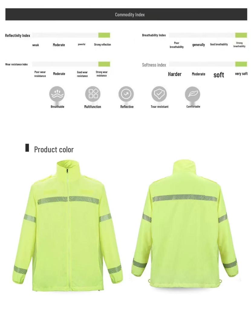 Reflective Pongee UV Protection Safety Vest: Lightweight, Breathable Traffic & Road Administration Apparel