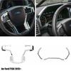 4pcs Chrome Steering Wheel Cover & Dashboard Panel Trim for Ford F150 2015+