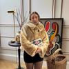 Faux Fur Coat Women Short Animal Print Hoodless Winter 2026 Street Style Leopard Deer Jacket