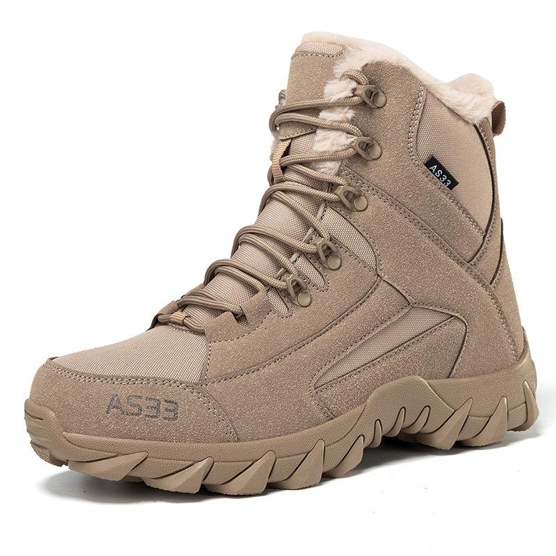 Thickened Men's Plus Velvet Outdoor Hiking & Work Boots