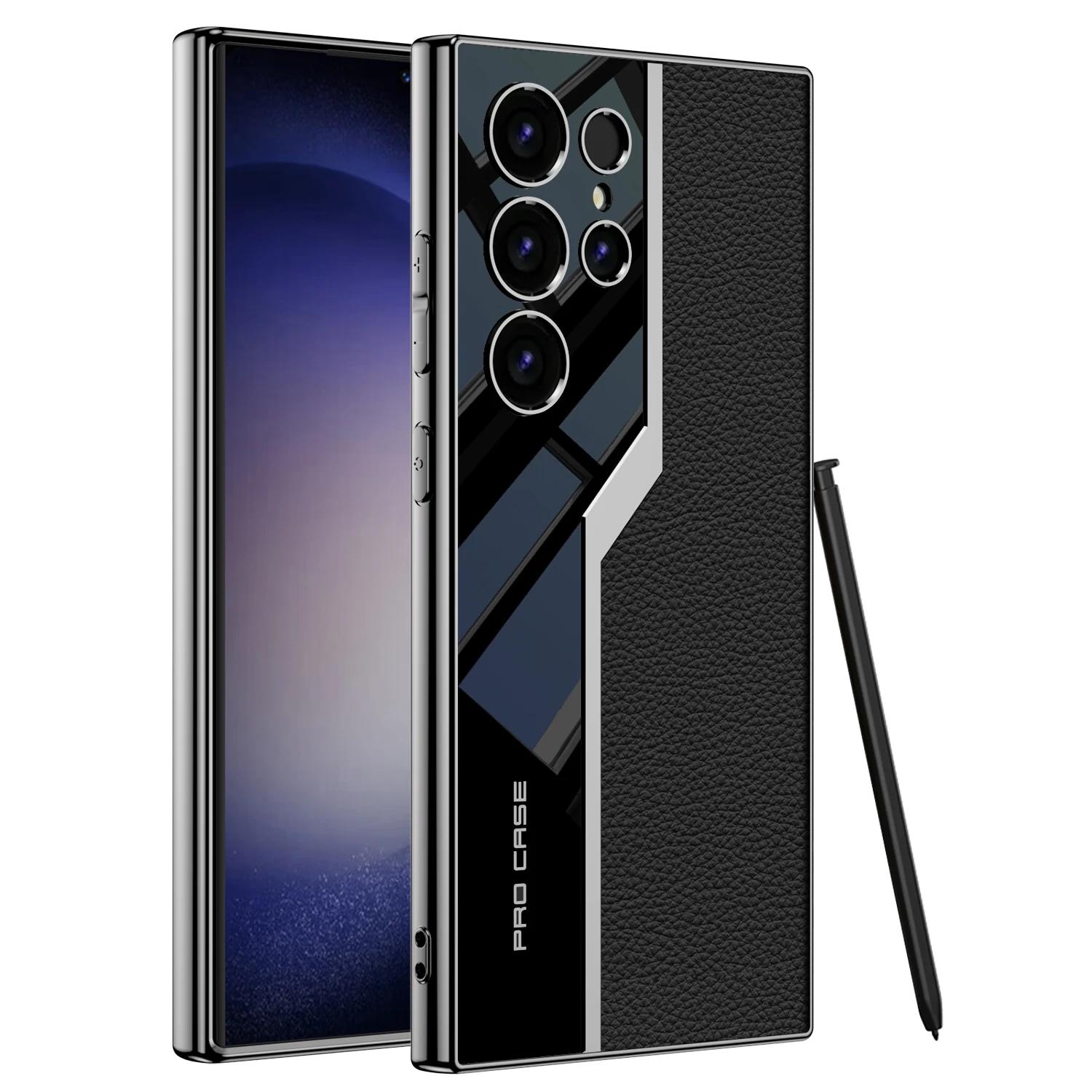 

Тонкий мягкий чехол TPU Supercar Footage S25Ultra для Samsung Galaxy S23 S24 S25 Ultra 5G, чехол для телефона, защитный чехол из кожи For Galaxy S24 Ultra&Only Case (No Pen)