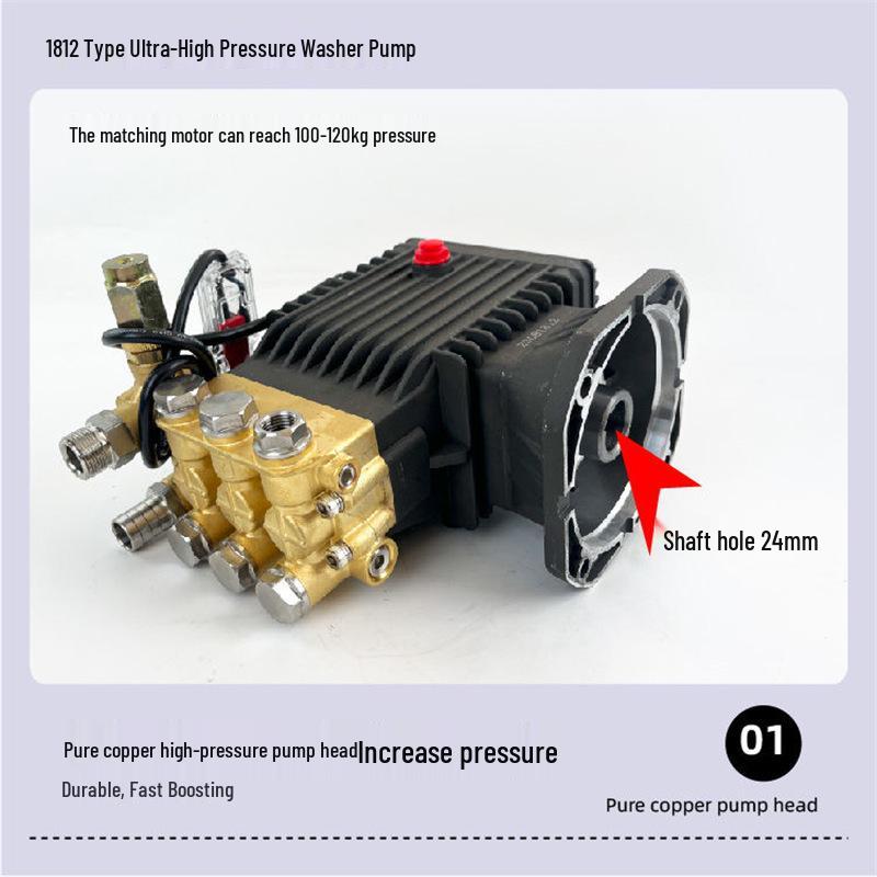 Universal 1812 Ultra-High Pressure Plunger Pump for Car Wash Machines Standard