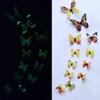 12Pcs/Set Luminous Butterfly Wall Stickers Living Room Butterflies For Wedding Party Decoration Home 3D Fridge Decals Wallpaper