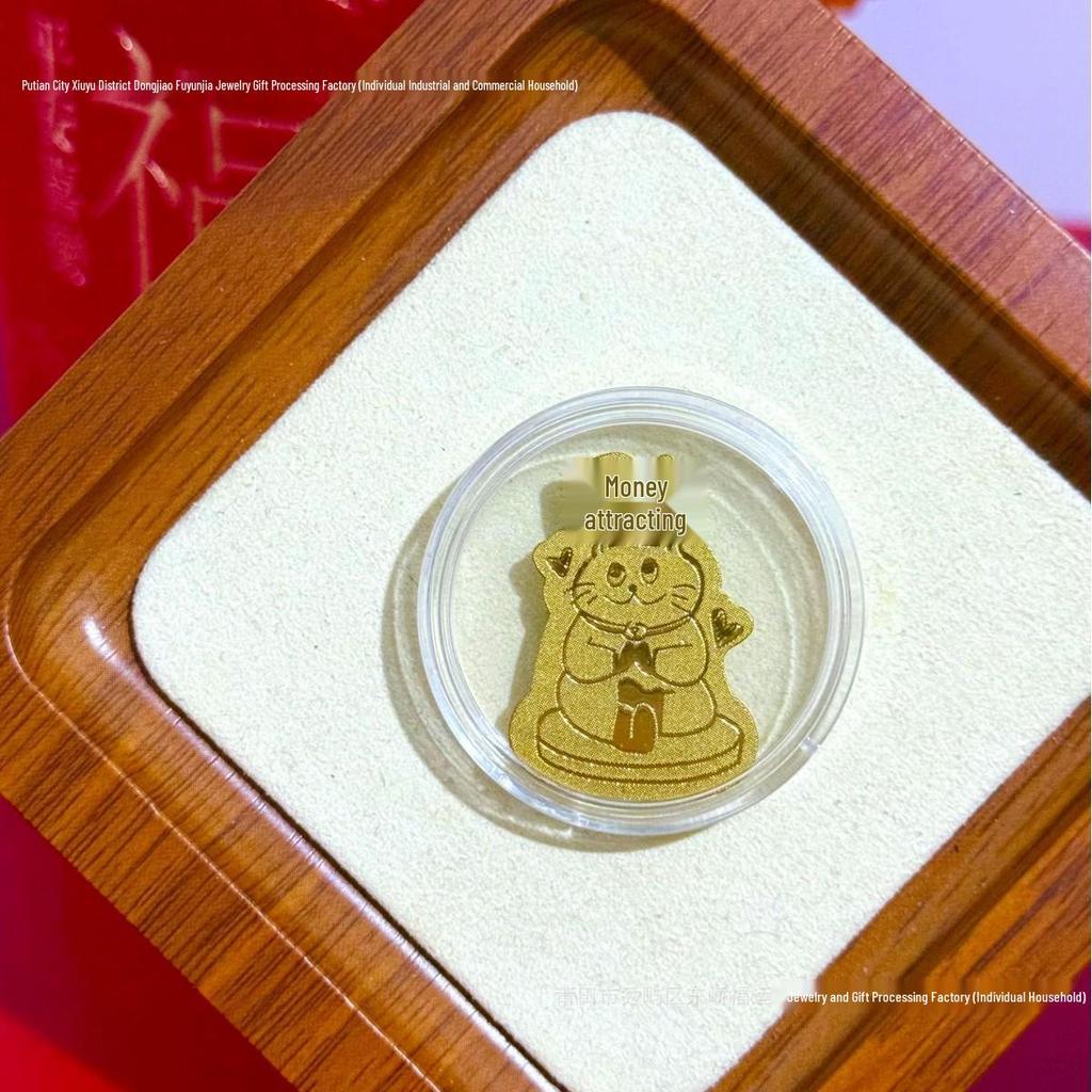 Pure Gold 999 Horse Year Phone Sticker for Wealth and Health - Popular Douyin Live Seller