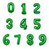 32inch Green Number Balloon Digital 0 1 2 3 4 5 6 7 8 9 Aluminum Foil Ballon for Kids Birthday Party Decoration Safari Wild One