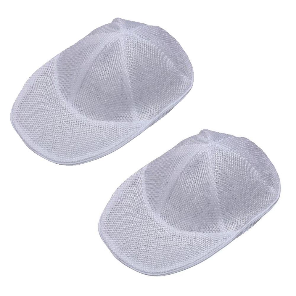 

Dishwasher Safe Cap Cleaner Laundry Bag Anti-Deformation Hat Washer Bag Home Use 2Pcs no rack