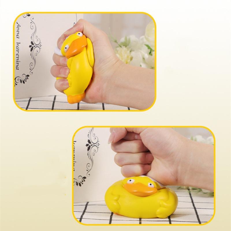 1 Stk. Slow Rebound Ente Squeeze Sensorisches Spielzeug, Stressabbauendes Spielzeug für Zuhause, Büro, Angstlinderung, Spaß für Erwachsene und Kinder, Handliches Stressabbau-Spielzeug