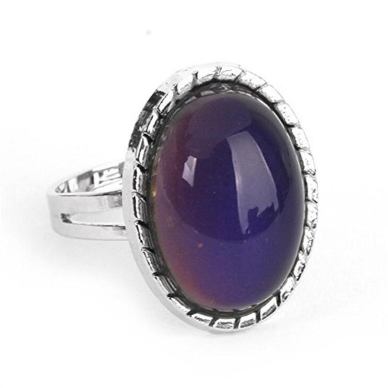 Vintage Adjustable Ring Women Men Emotion Feeling Changing Color Mood Temperature Couple Ring Jewelry
