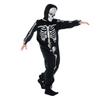 Kids Boys Skeleton Bone Jumpsuit Scary Skull and Mask Halloween Party Costume Outfit