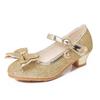 Girls princess high heels 2026 spring and autumn new little girl crystal leather shoes children single shoes primary and secondary school students