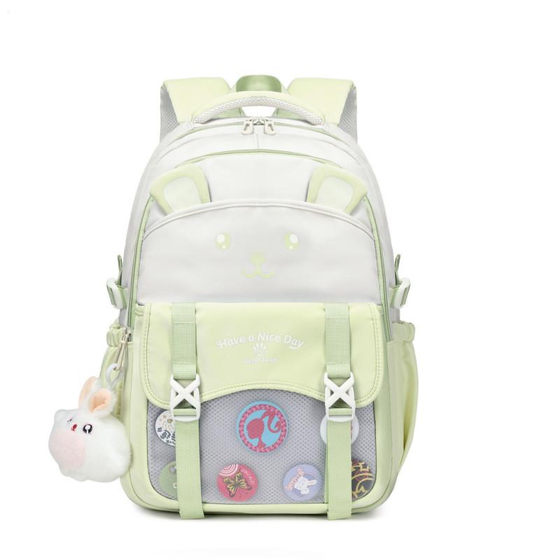 Large Capacity Cartoon Backpack Student Backpack Womens Leisure Use Educational