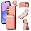 For Samsung Galaxy A17 5G/A26 5G Case Card Holder Kickstand Leather+TPU Phone Cover with Shoulder Strap
