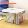 Transparent Storage Box Household Plastic Basket Clothing Classification Box Book Storage Box Medicine Suitcase Home Organizer