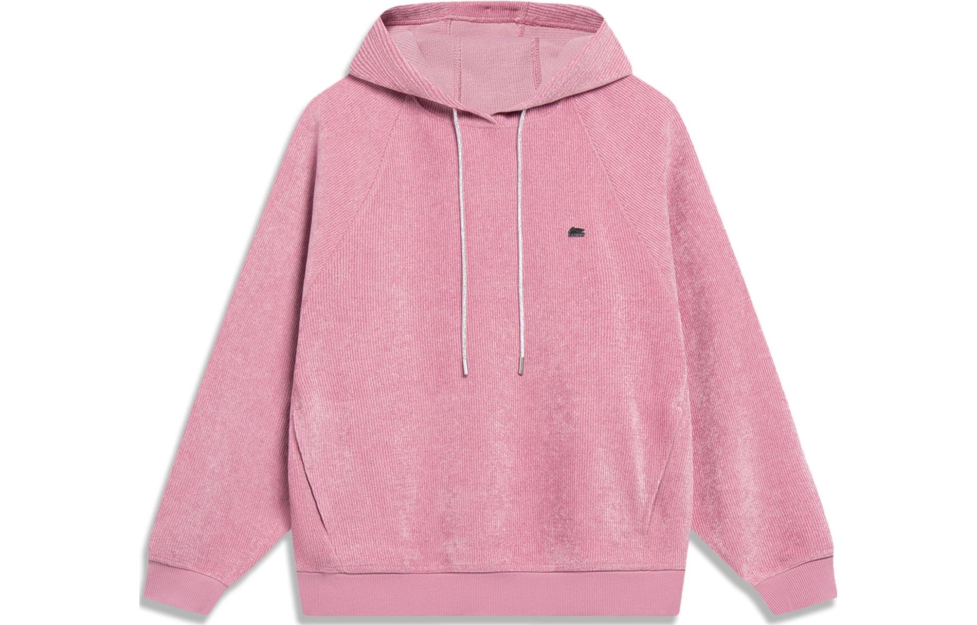 Li Ning Sports Trendy Collection Sweatshirt Women s Light Rose Red AWDT030-2 XS