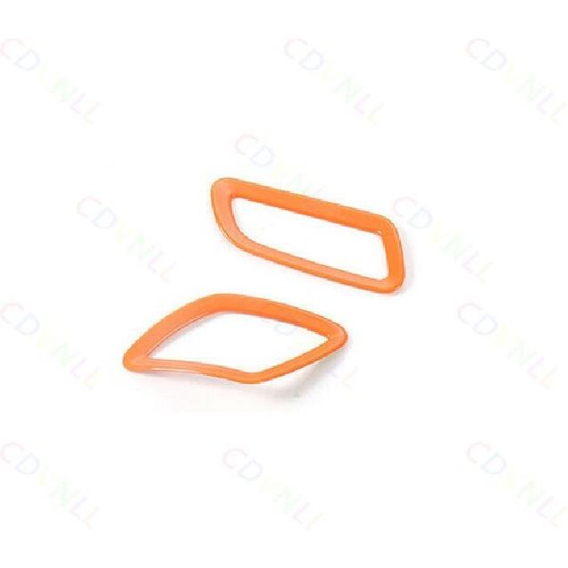 Dashboard L&R Air Outlet Vent Cover 2* For Jeep Renegade 2015- Bright Orange