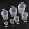 1PC 30-1000ml Silicone Measuring Cup Transparent With Scale Food-Grade Separating Cups DIY Cake Epoxy Resin Jewelry Making Tools