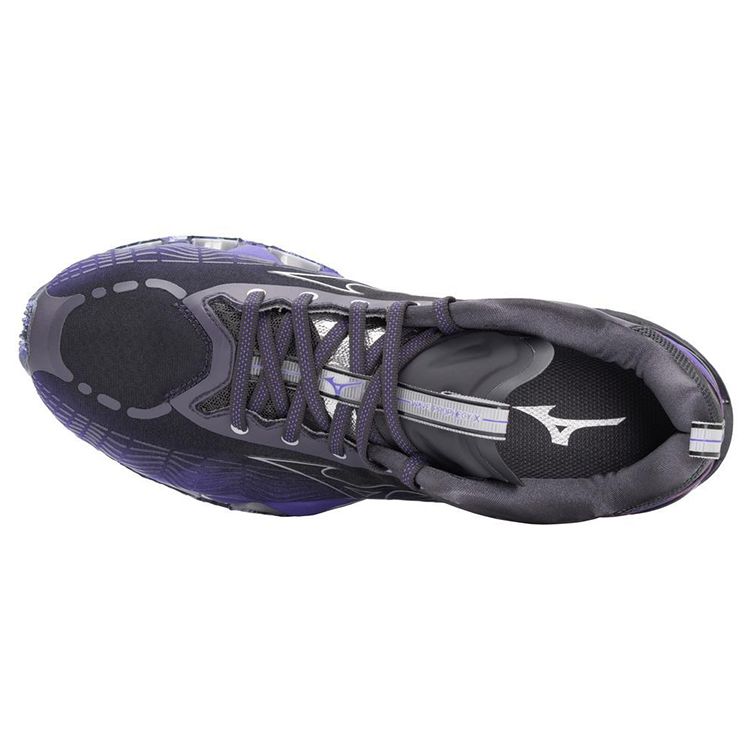 Mizuno Pro Prediction 10 Durable Shock Absorption Non-Slip Low-Top Running Shoes Men Sneaker Black Purple J1GC210067