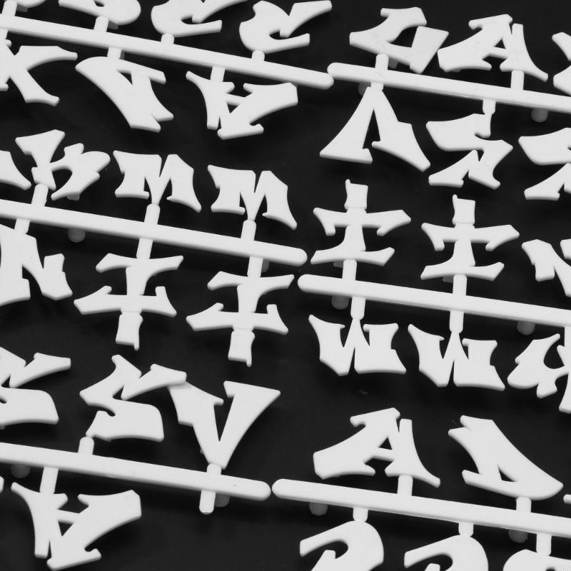 62KD 2 Sheet Halloween Letters for DIY Changeable Plastic Letterboard Decorations