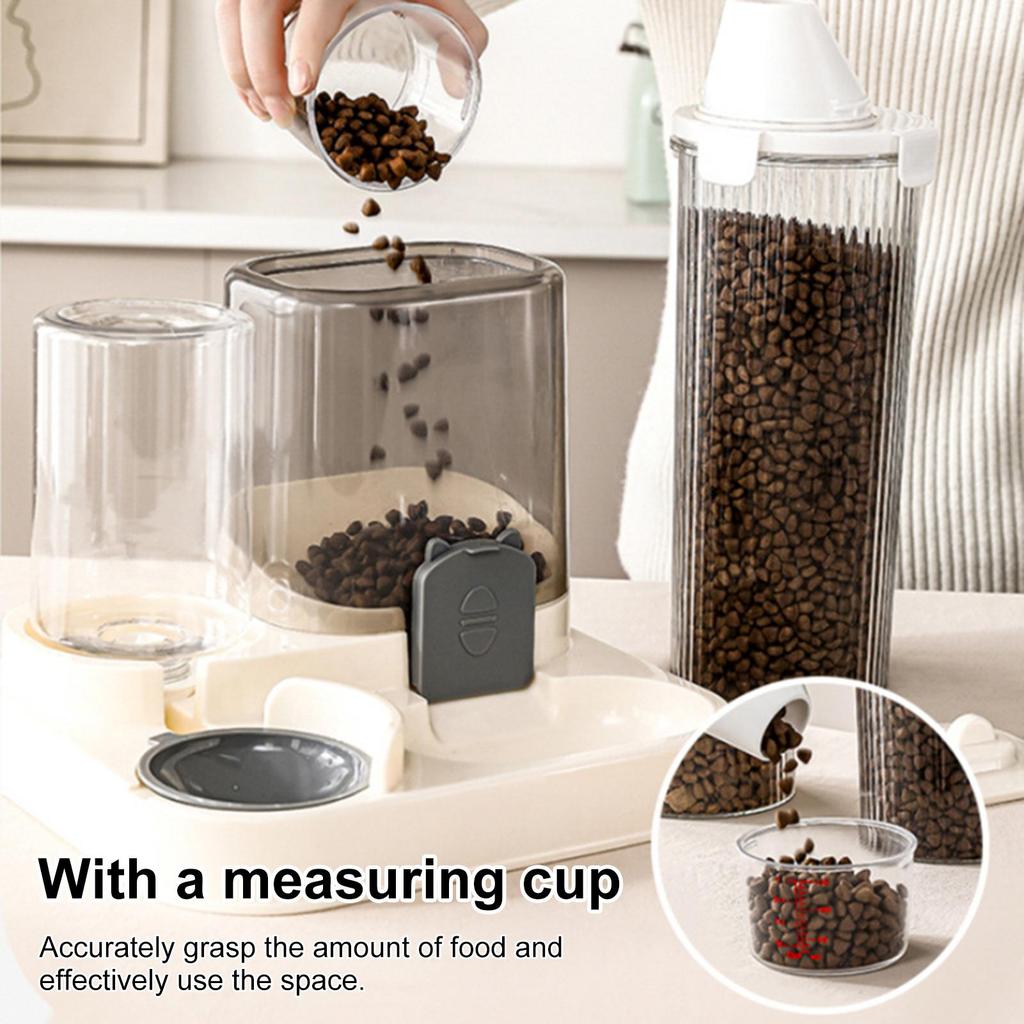 Pet Food Storage Containers Clear Animal Food Storage Containers Treat Dispenser With Pour Spout Measuring Cup Organizer Holder