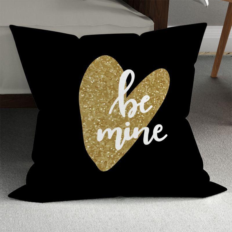 Romantic Couple Wedding Decorative Sofa Pillows: Minimalist Double-Sided Printed Square Pillow Covers (Includes Pillow Insert)