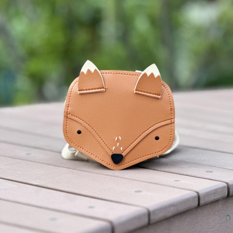 Korean Little Fox Kindergarten Backpack - Cute Cartoon Snack Storage for Kids 16.5*14.5*6